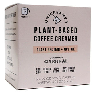 Unicreamer Plant-Based Coffee Creamer - Original flavor, 12 packet box